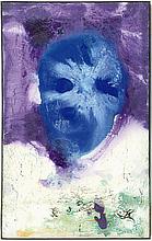 o.T. (V) - Totenkopf, klick zum vergrössern o.T. (V) - Totenkopf','Mischt./Lwd., 160 x 100 cm, © Foto: Gerhard Haug