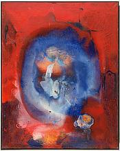 Egozentrum BLAU ROT, klick zum vergrössern Egozentrum BLAU ROT','Mischt./Lwd., 130 x 100 cm, © Foto: Gerhard Haug
